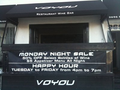 Wine specials and great menus